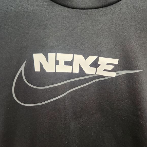 Nike Therma-FIT Hoodie Men’s Black Training Pullover Sweatshirt Zip Pocket Small - Picture 2 of 9